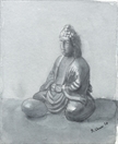 w1306 Buddha Aquarell w1306 Buddha Aquarell
